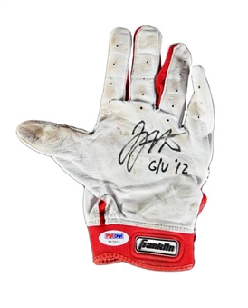 Joey Votto Signed Game Used Batting Glove